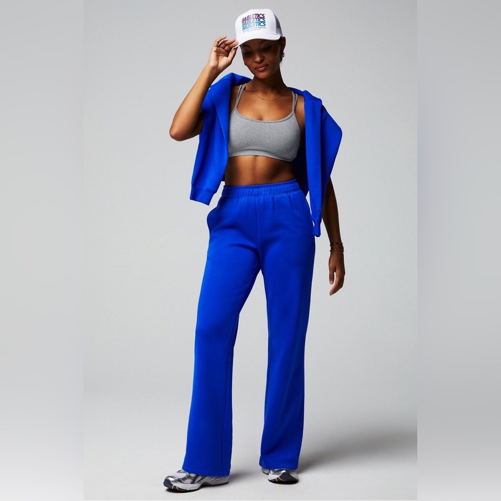 Fabletics Cozy Fleece Wide Leg Sweatpant